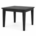 Quadratischer Esstisch aus Holz, Schwarz, 90 × 90 × 76 cm, Landhausstil