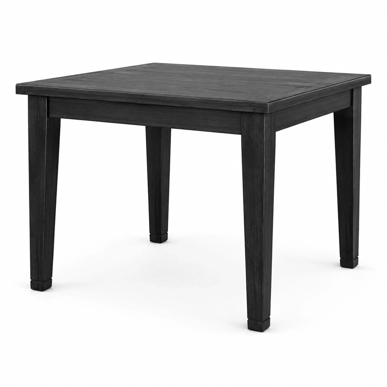 Quadratischer Esstisch aus Holz, Schwarz, 90 × 90 × 76 cm, Landhausstil